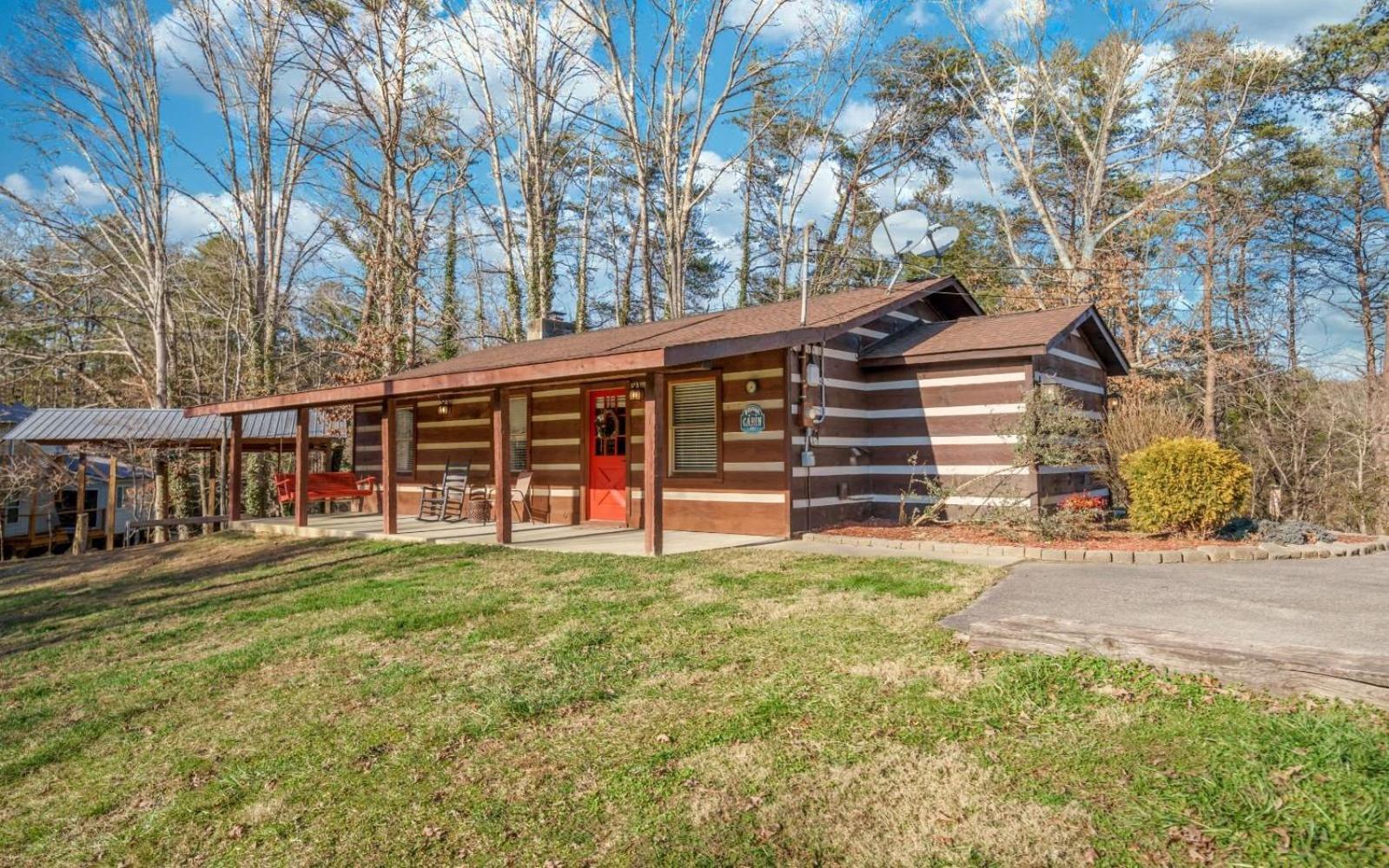 Wooded Bliss Hot Tub Single Level Cabin With No Steps Rocking Chairs And Wooded Views 鸽子谷 外观 照片